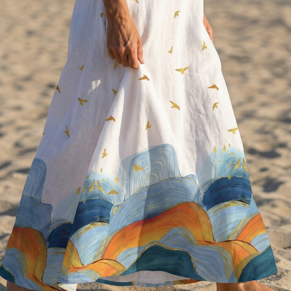 Caelia | Calm Line Maxi Dress