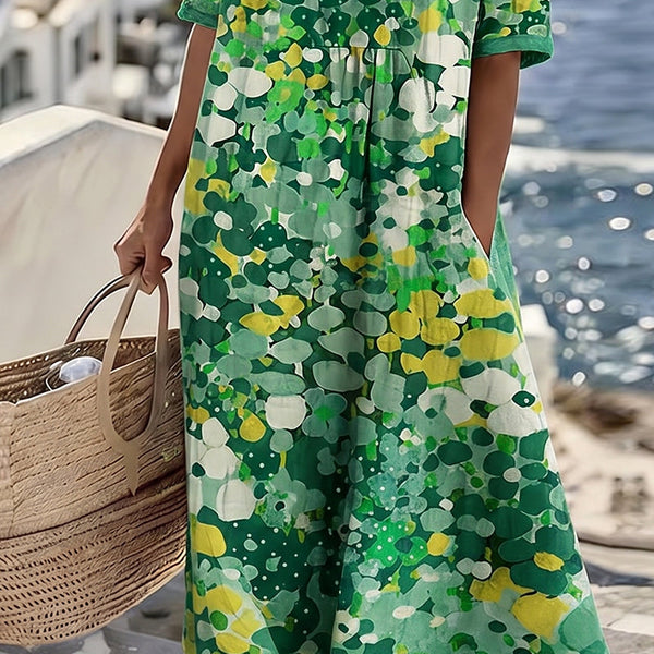 Emma Floral Pocket Midi Dress