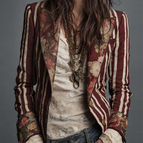 The Juniper™  | Bohemian Striped Blazer