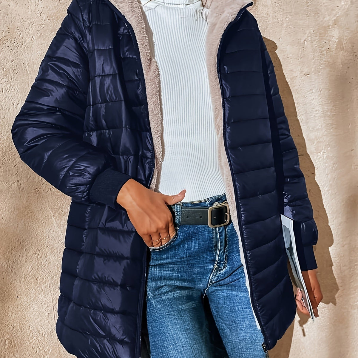 Michèle | Manteau Long Imperméable et Élégant