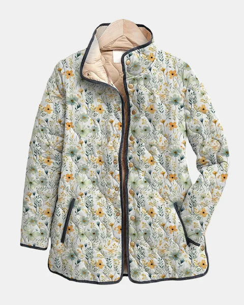 Nola | Veste Matelassée Imprimée Florale Charmante
