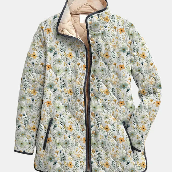 Nola | Veste Matelassée Imprimée Florale Charmante
