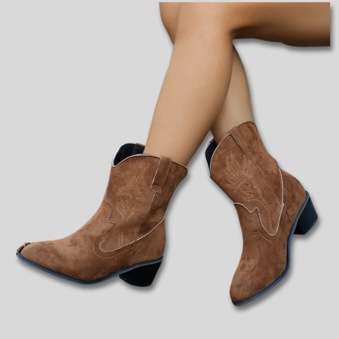 Zephyra - Bottes de Cowboy Classiques Brodées