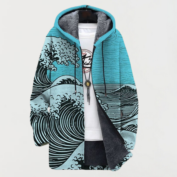 Kai | Sweat à capuche Art des vagues