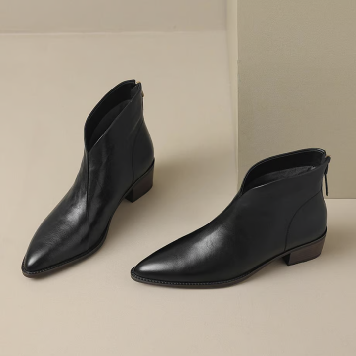 Camille | Bottes de Luxe à Talon Bas