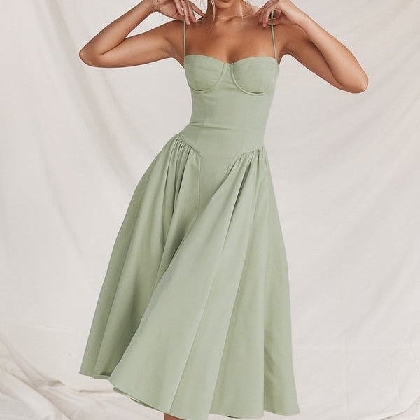 Elara | Robe Corset Midi