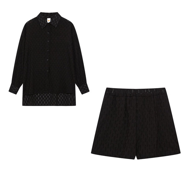 Elizabeth - Ensemble Chemise et Shorts Aérés