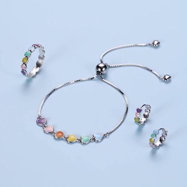 Silver Paw Print Bracelet – Adjustable Fit