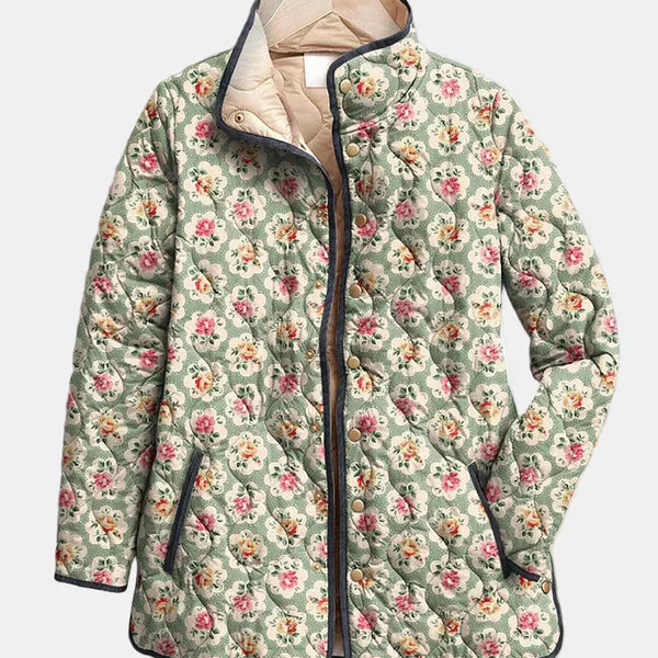Aveline | Veste matelassée avec imprimé floral vintage
