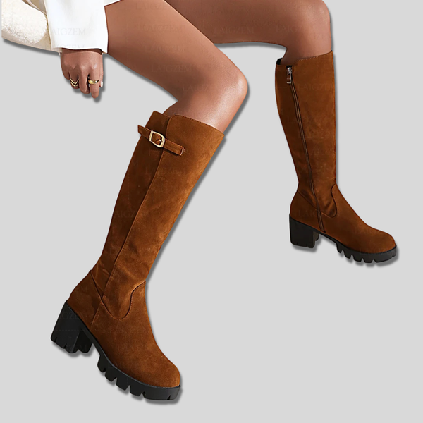Calista - Bottes en Suède Hautes jusqu'au Genou