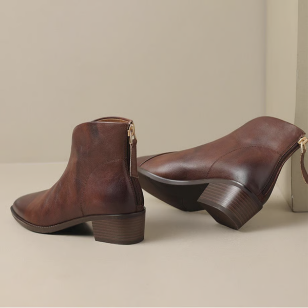 Camille | Bottes de Luxe à Talon Bas