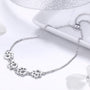 Silver Paw Print Bracelet – Adjustable Fit