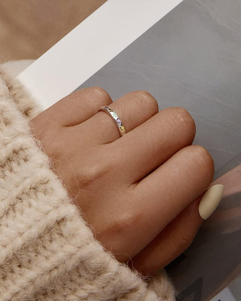 Silver Ring with Paw Design