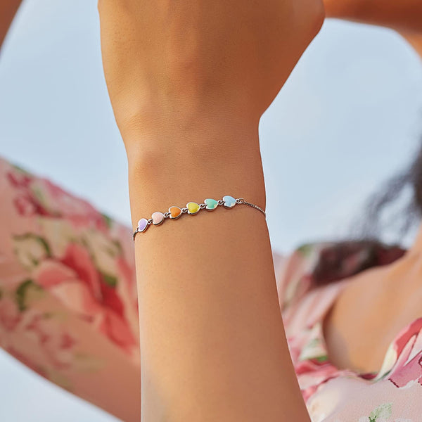 Silver Paw Print Bracelet – Adjustable Fit