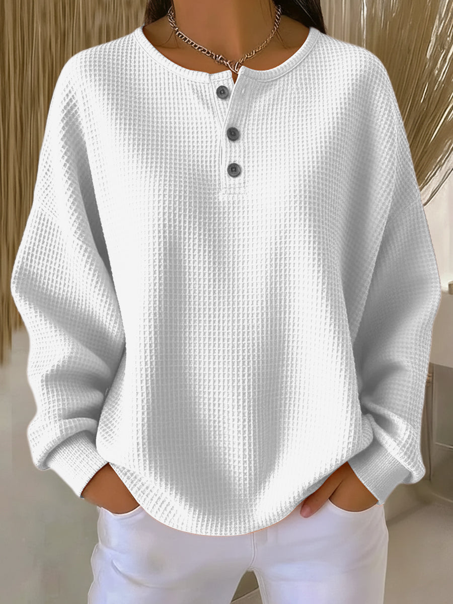 Anne™ - Sweatshirt décontracté avec col