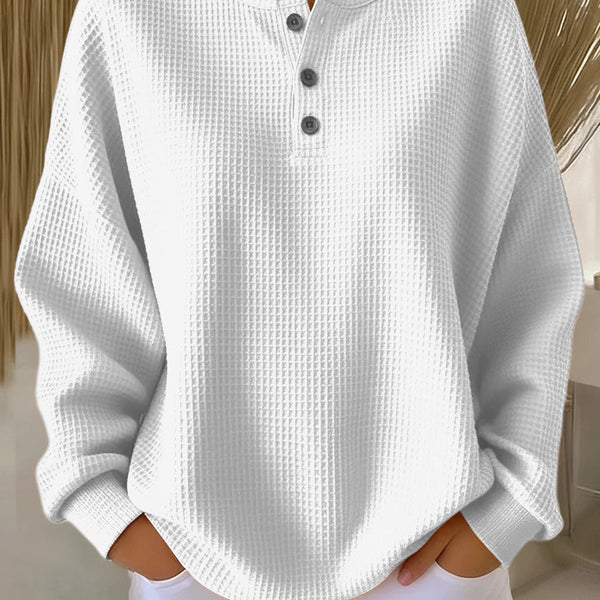 Anne™ - Sweatshirt décontracté avec col
