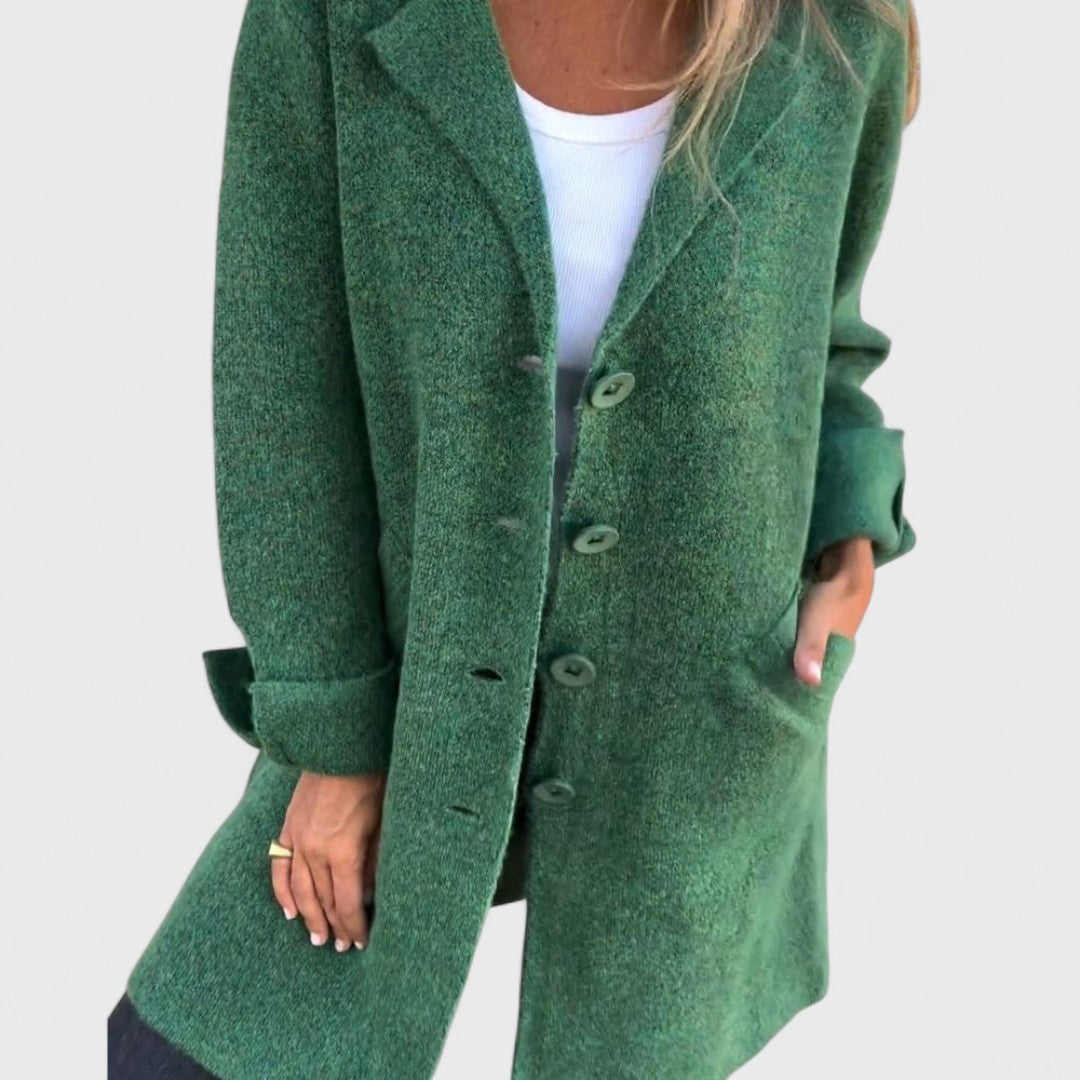 Maila | Manteau Long Décontracté avec Revers