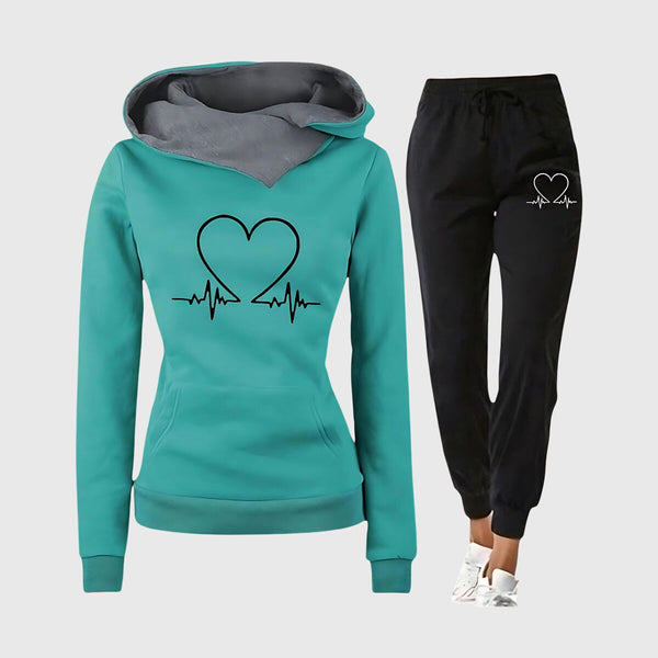Louise | Ensemble Sweat à Capuche Cozy Heartbeat