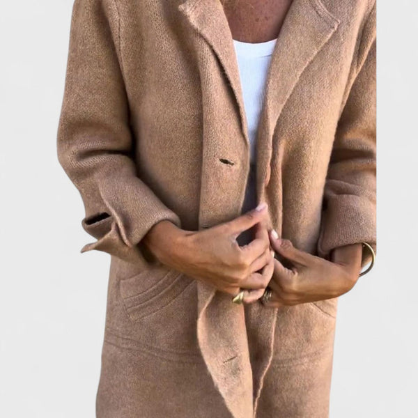 Maila | Manteau Long Décontracté avec Revers