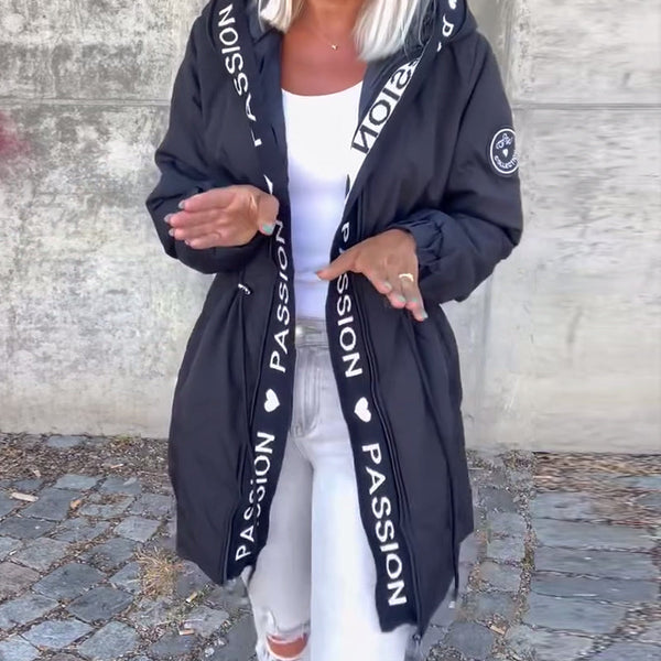 Hoodie Noir avec Imprimé "Passion🖤"