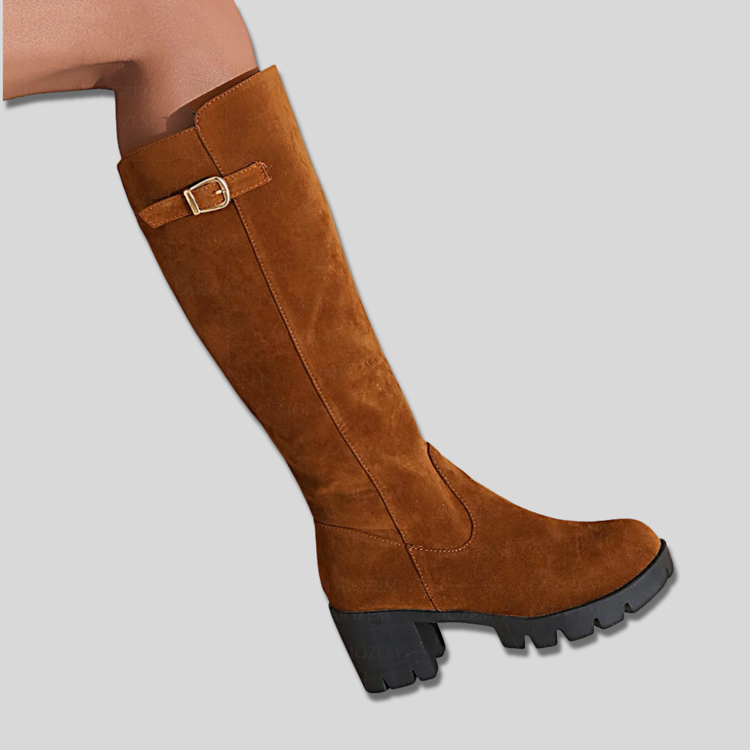 Calista - Bottes en Suède Hautes jusqu'au Genou