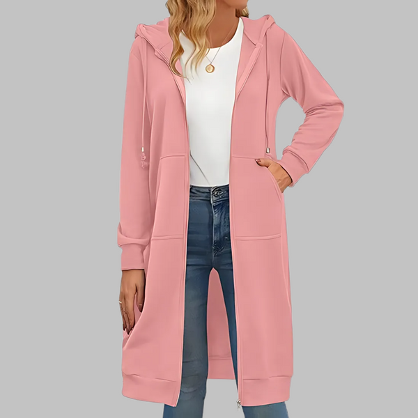 TIOMARA™ - Veste Longue Oversized à Zip Décontractée