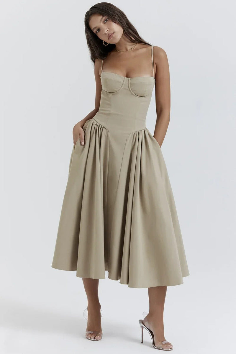 Elara | Robe Corset Midi