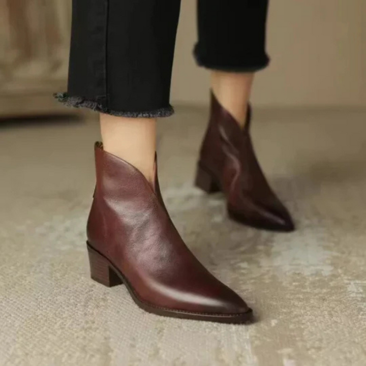 Camille | Bottes de Luxe à Talon Bas