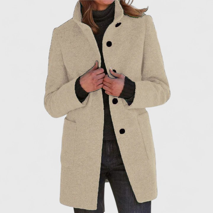 Elena – Manteau classique en mélange de laine