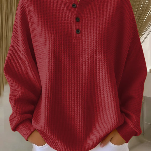 Anne™ - Sweatshirt décontracté avec col