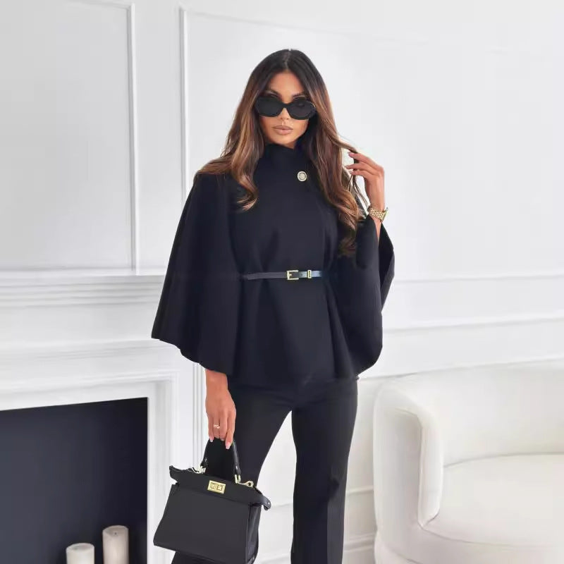 LEA - Veste Papillon Chic avec Ceinture