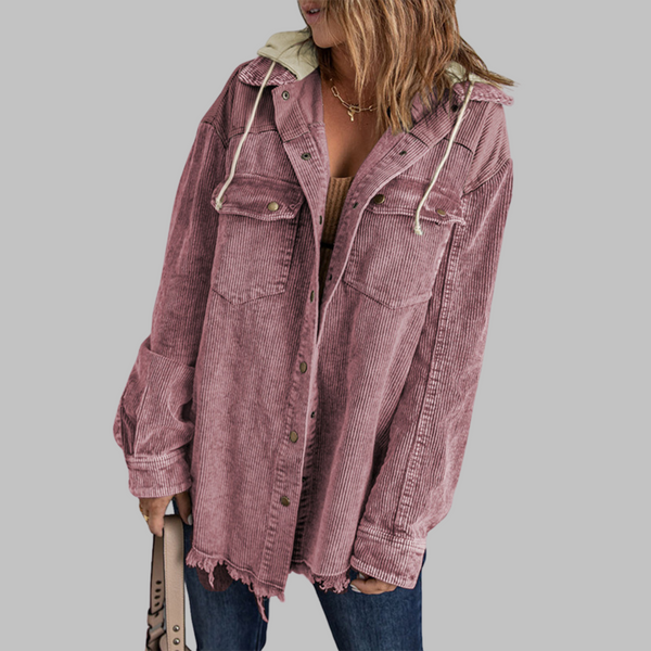 DABRINA™ - Veste à Capuche Classique à Boutons Longs