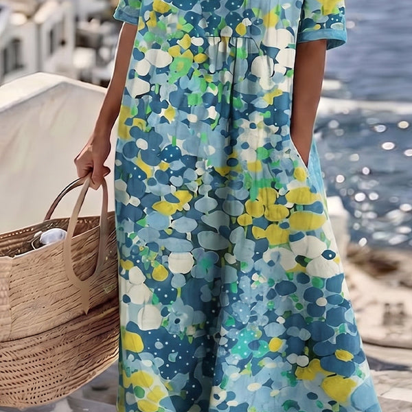 Emma Floral Pocket Midi Dress