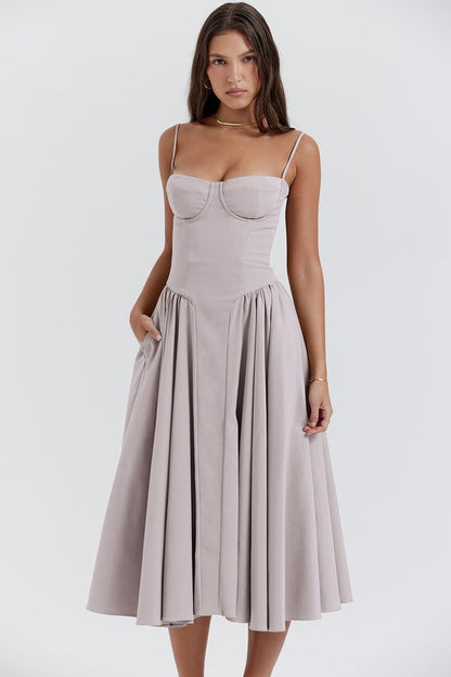 Elara | Robe Corset Midi