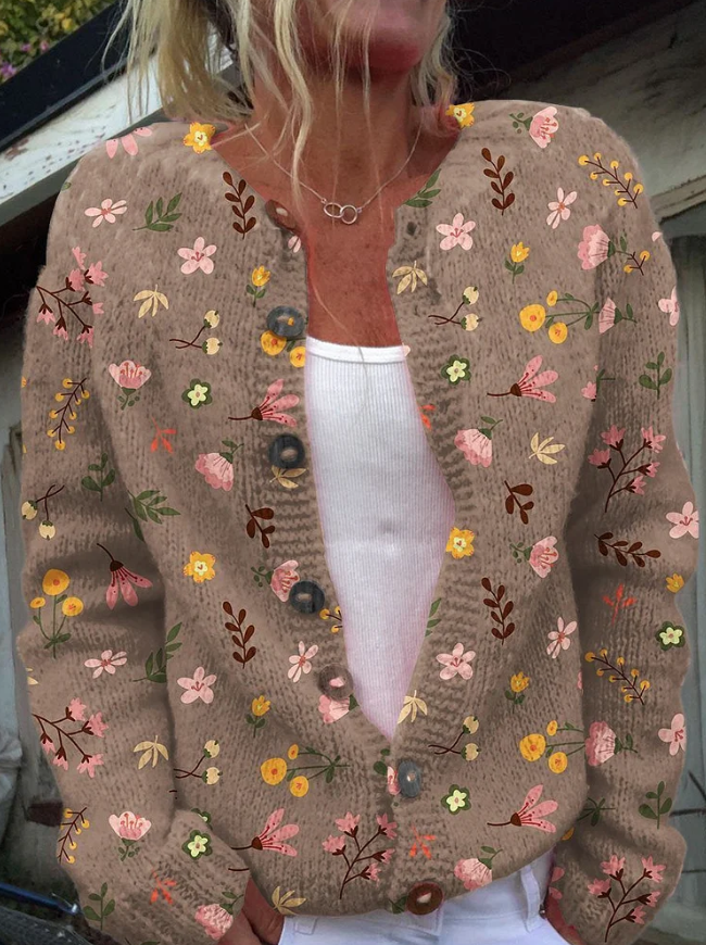 Marfisa | Cardigan à Imprimé Floral