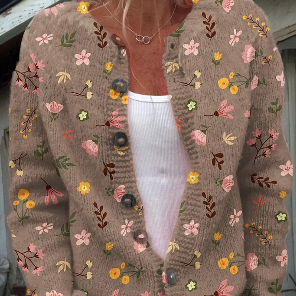 Marfisa | Cardigan à Imprimé Floral
