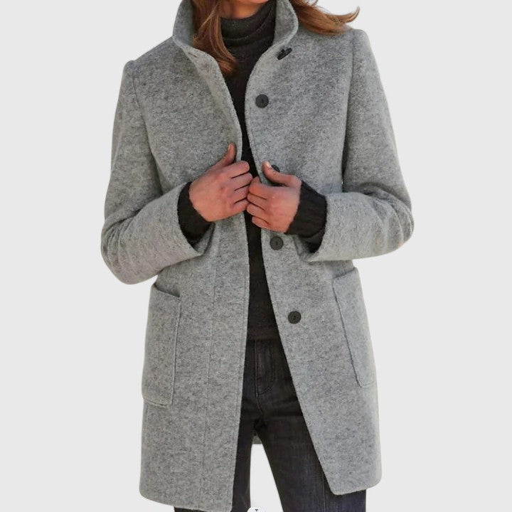 Elena – Manteau classique en mélange de laine