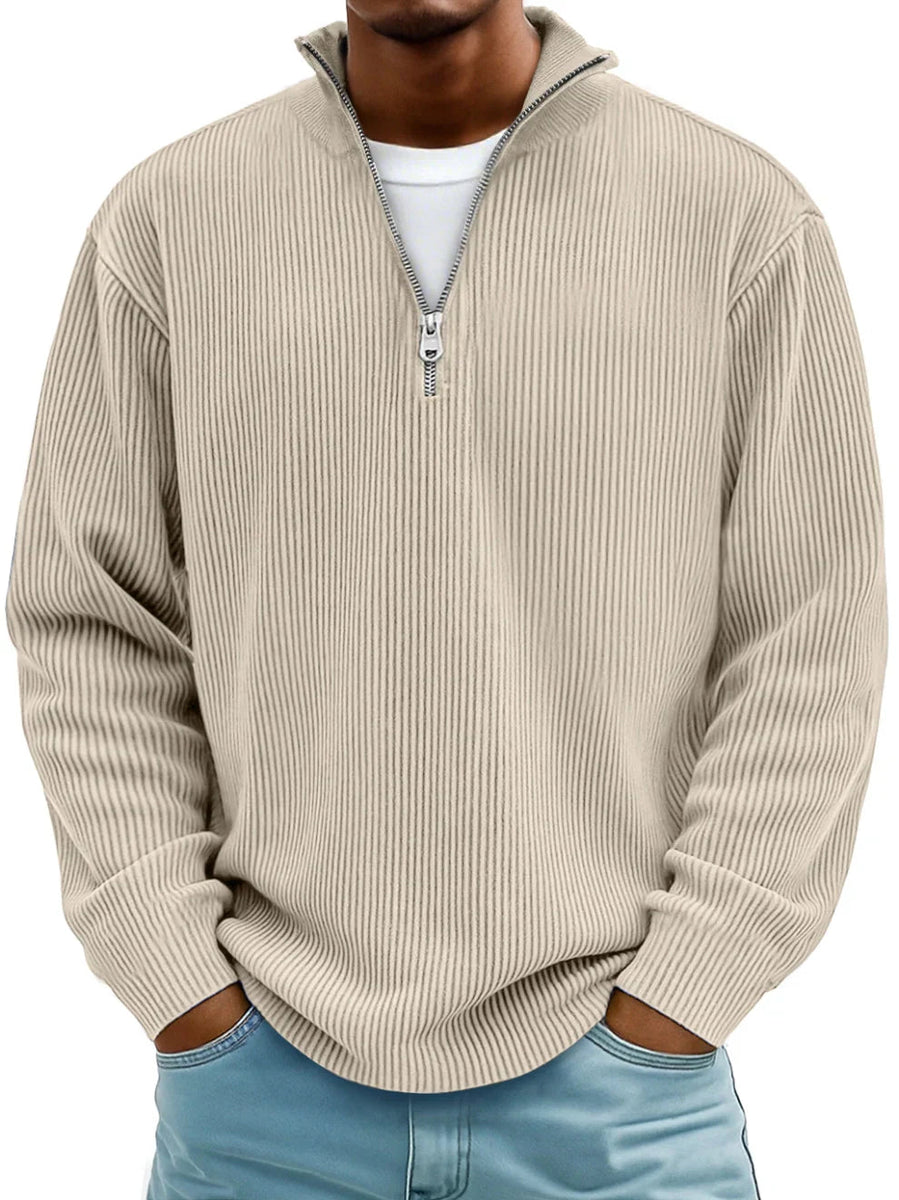 VALENCE | PULL ZIPPÉ CHALEUR LÉGÈRE POUR HOMMES