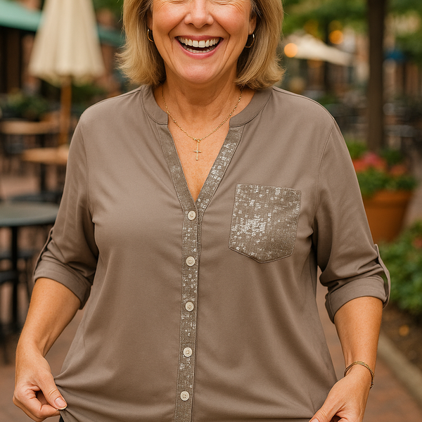 Sofia | Soft Glam Blouse -  Comfort. Confidence. Effortless.