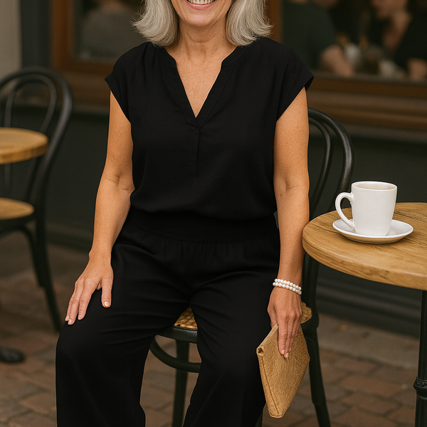 Helena | Wide-Leg Pants – Soft, No-Itch Waistband for All-Day Comfort