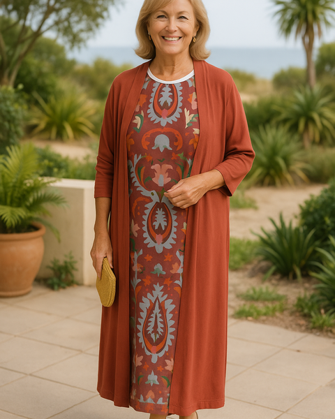 Taren | Flow Dress Ensemble – Where Comfort Meets Confidence