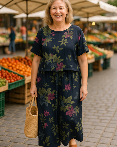 Isla | Linen Breeze 2-Piece Set – Effortless Comfort, Timeless Confidence (S-5XL)