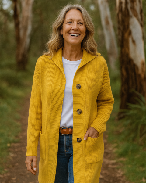 Delora | Longline Knit Cardigan with Deep Pockets for Everyday Elegance