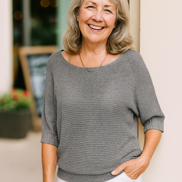 Anetta | Soft Knit Top - Flattering Shape