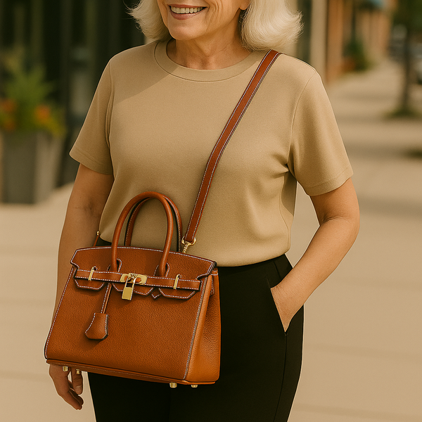 Eleanor | Classic Leather Handbag – For Effortless Elegance