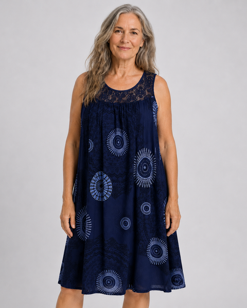 Elara | Relaxed Printed Summer Dress