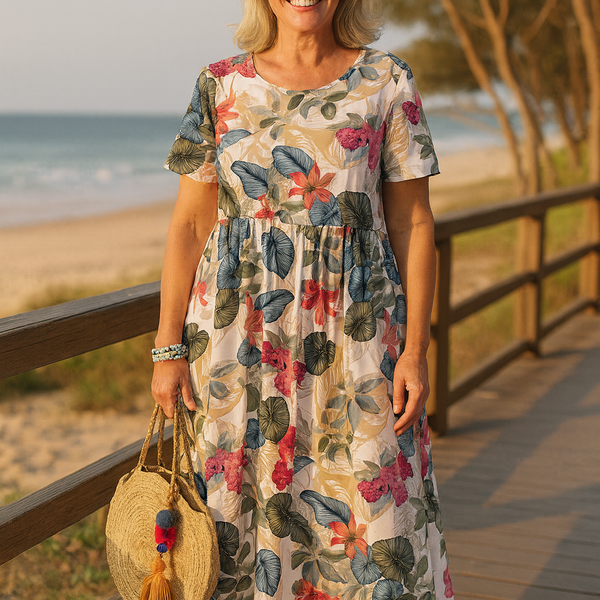 Masie | Breezy Floral Maxi Dress – Where Comfort Meets Confidence (S-5XL)