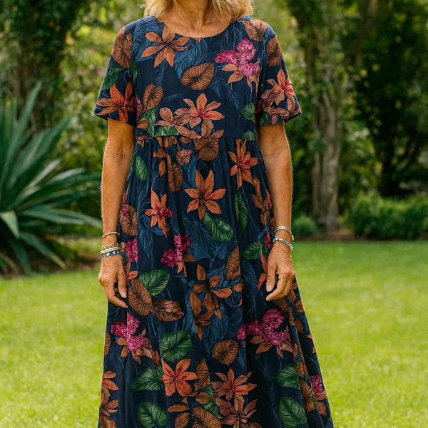 Masie | Breezy Floral Maxi Dress – Where Comfort Meets Confidence (S-5XL)