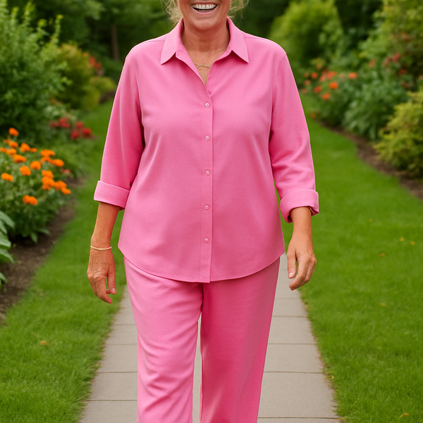Solena | 2-Piece Cotton-Linen Blend Set - Breathable, Flattering, and Versatile.
