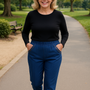 Bianca | Comfort Straight-Leg Pants with Elastic Waist